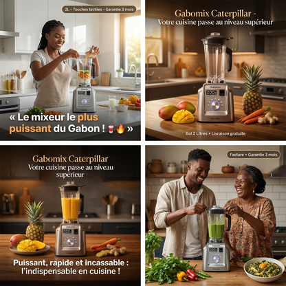 GABOMIX CATERPILLAR  Un Mixeur Ultra Puissant