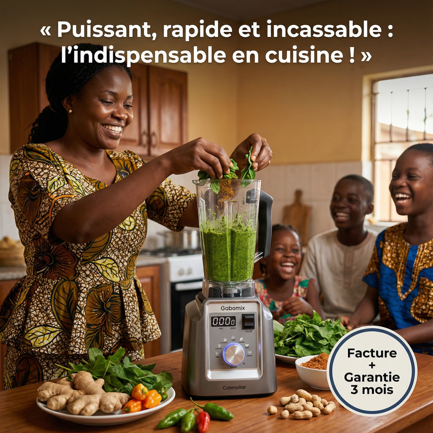 GABOMIX CATERPILLAR  Un Mixeur Ultra Puissant