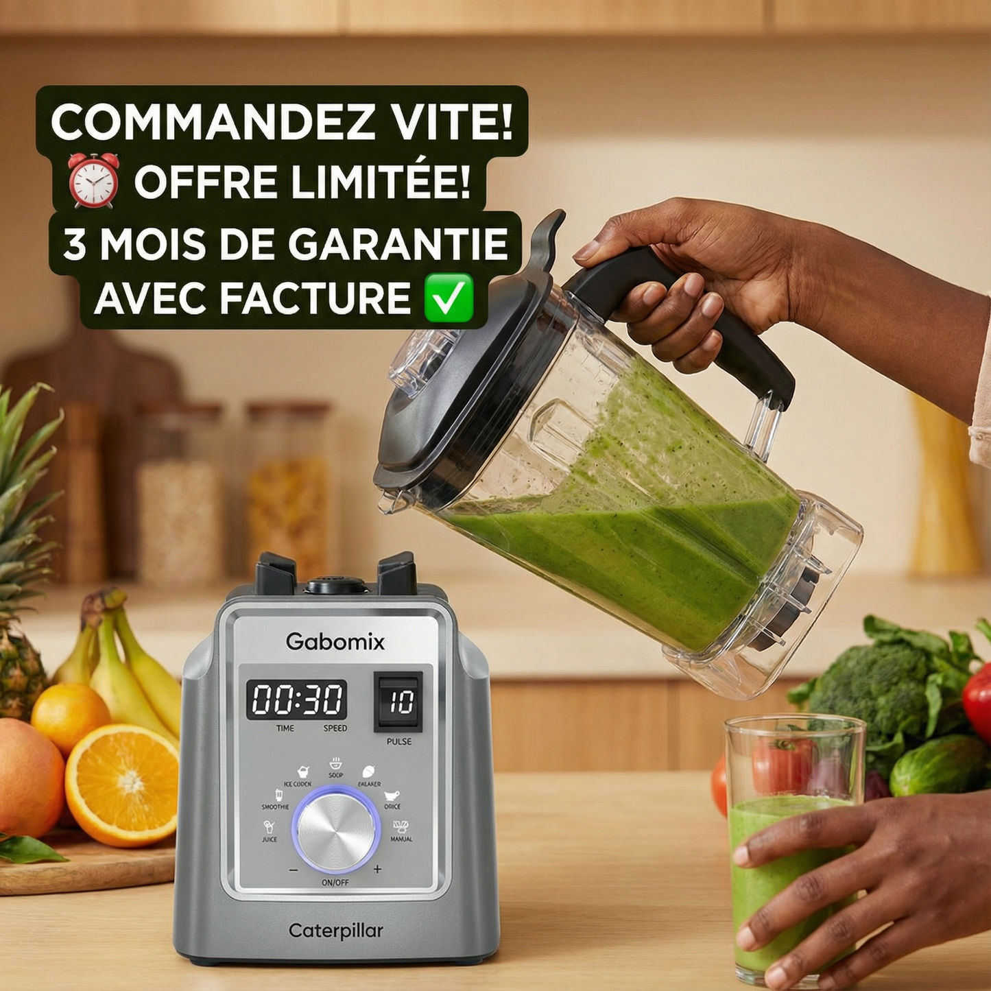 GABOMIX CATERPILLAR  Un Mixeur Ultra Puissant